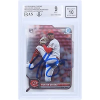 V106832 REDS Hunter Greene Cincinnati Reds Autographié 2022 Bowman Chrome #95 Beckett Fanatics Witnessed Authentifié 9/10 Carte Hunter Greene AUT BWM TRADING CARDS 45646 AUTTRC CA01B00080 #9