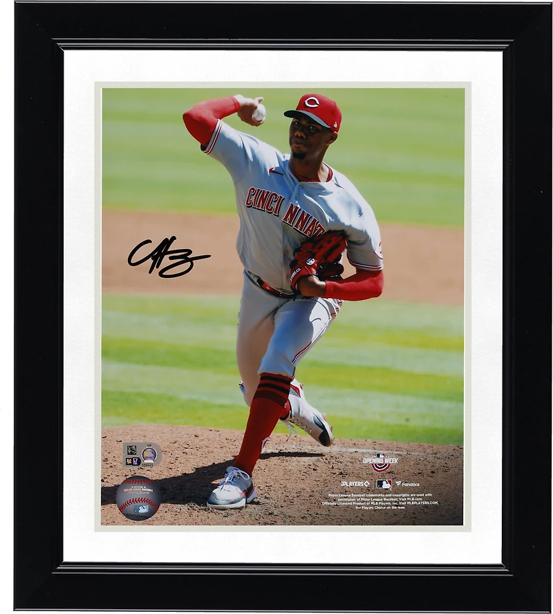 Photographie de 8'' x 10'' autographiée par Hunter Greene des Reds de Cincinnati