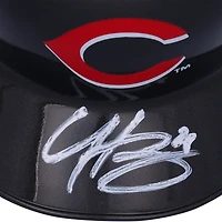 Casque de frappeur miniature Rawlings chromé alternatif autographié par Hunter Greene Cincinnati Reds - Exclusivité Fanatics