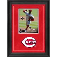 Photographie encadrée de luxe autographiée de Hunter Greene des Reds de Cincinnati 8" x 10"
