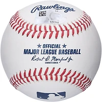 Hunter Greene, joueur des Cincinnati Reds, a autographié une balle de baseball Rawlings avec l'inscription « MLB Debut 4-10-22 »