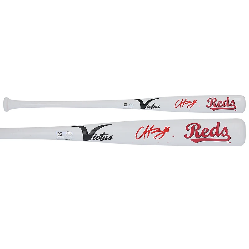 Hunter Greene Cincinnati Reds Mini batte autographiée Victus Team ID