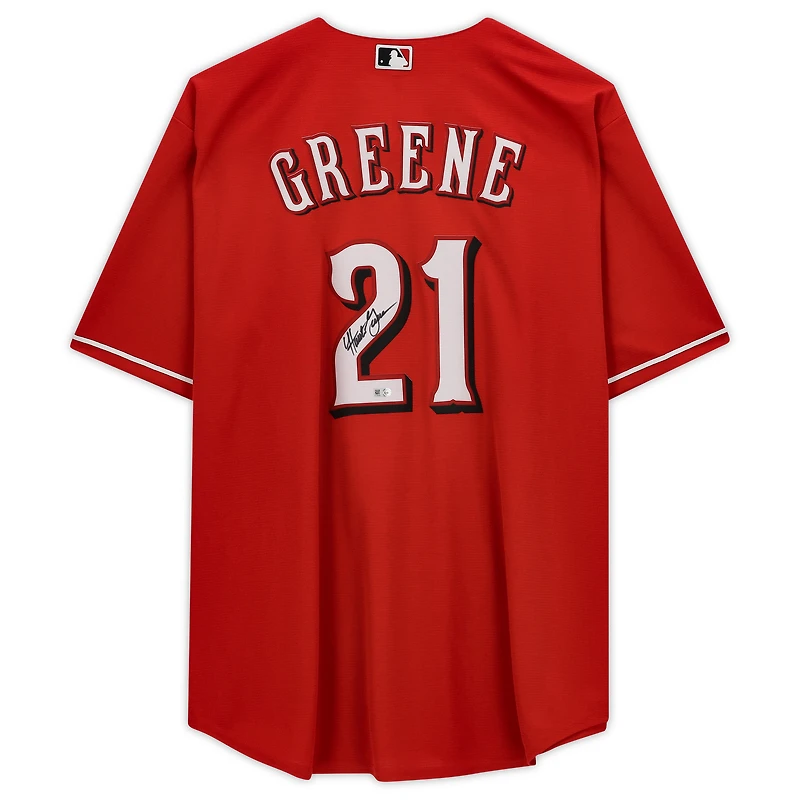 Maillot réplique Nike autographié de Hunter Greene, joueur des Reds de Cincinnati