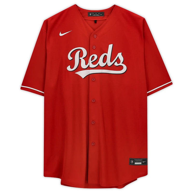 Maillot réplique Nike autographié de Hunter Greene, joueur des Reds de Cincinnati