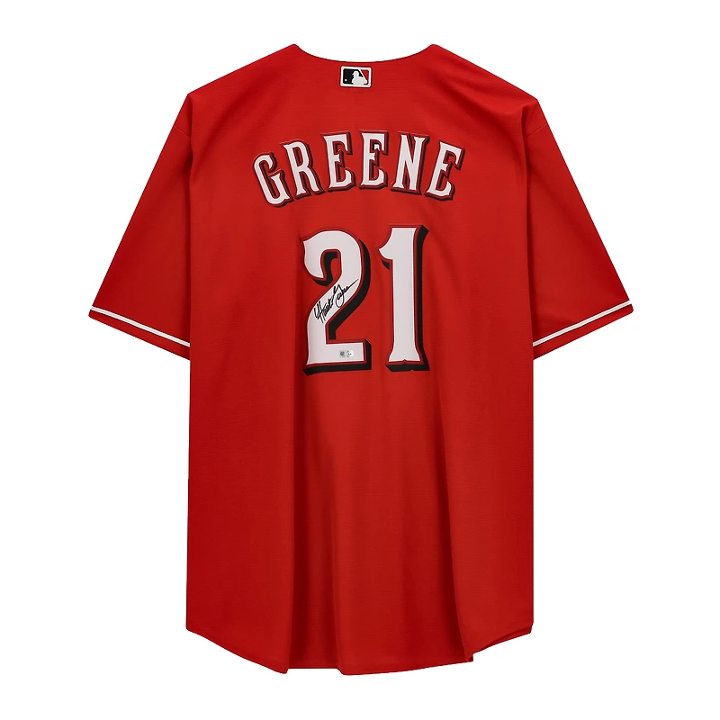 Maillot réplique Nike autographié de Hunter Greene, joueur des Reds de Cincinnati