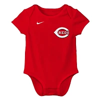 Infant Nike Elly De La Cruz Red Cincinnati Reds Name & Number Fuse Bodysuit