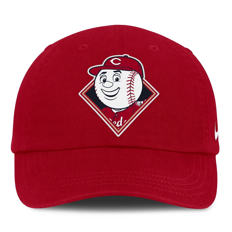 Casquette Nike Flex rouge pour bébé, modèle mascotte des Reds de Cincinnati