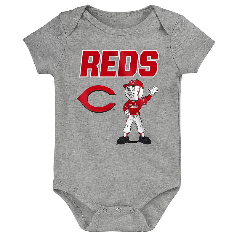 Infant Outerstuff Cincinnati Reds Home Plate 3-Piece Bodysuit Set