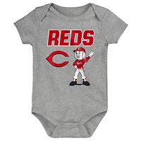 Infant Outerstuff Cincinnati Reds Home Plate 3-Piece Bodysuit Set