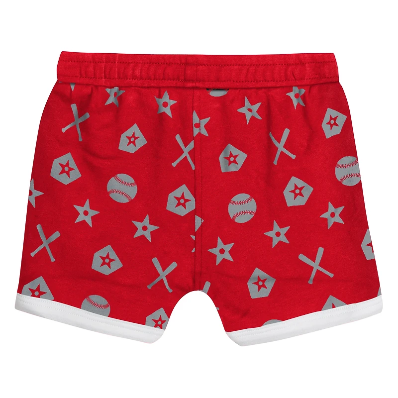 Ensemble de couvre-couches pour bébé rouge Cincinnati Reds On Deck 2 pièces