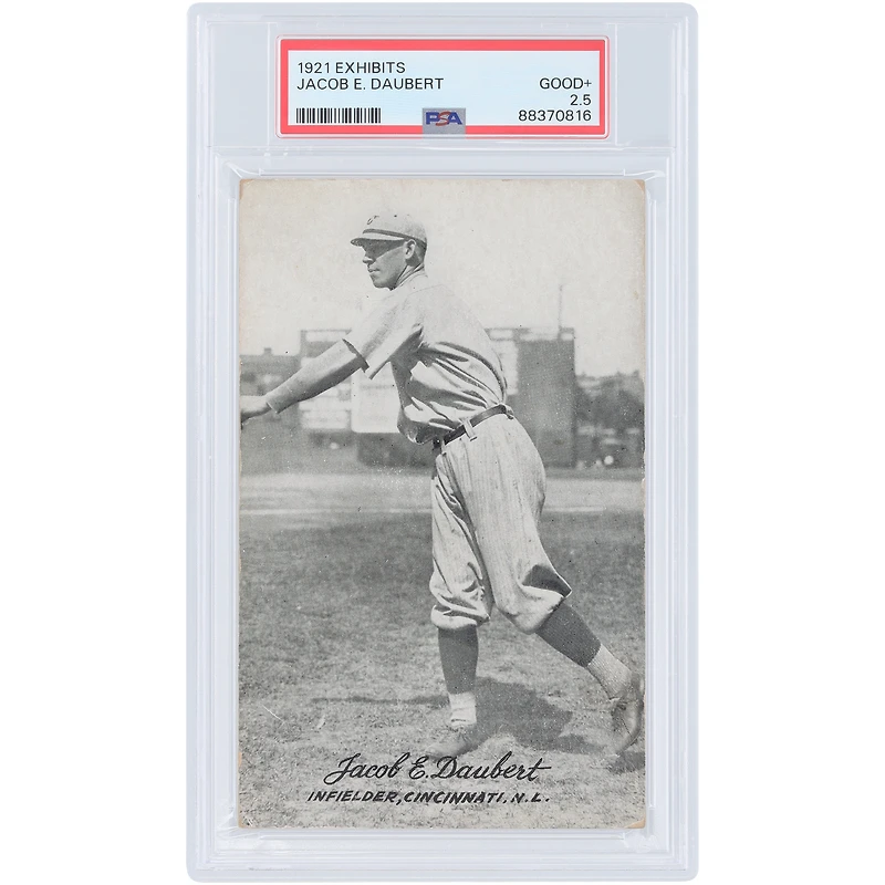 Jacob Daubert Cincinnati Reds 1921 Exhibits #NNO PSA Carte 2,5 authentifiée