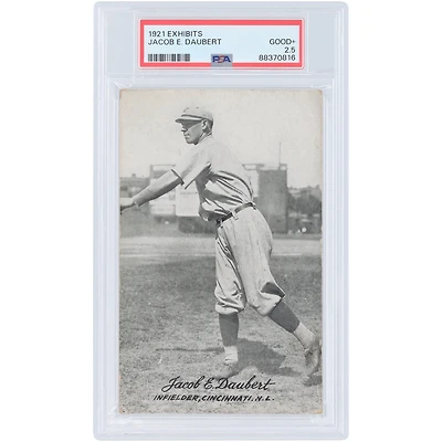 Jacob Daubert Cincinnati Reds 1921 Exhibits #NNO PSA Carte 2,5 authentifiée