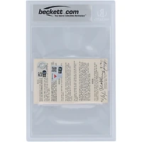 Johnny Bench Cincinnati Reds 1972 NLCS Game 3 Beckett Fanatics Witnessed Authentifié 6/10 Ticket du 9 octobre 1972