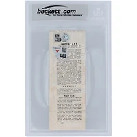 Johnny Bench Cincinnati Reds 1975 World Series Game 2 Beckett Fanatics Witnessed Authenticated 7/10 Ticket from October 12, 1975