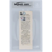 Johnny Bench Cincinnati Reds 1976 World Series Game 3 Beckett Fanatics Witnessed Authentifié 7/10 Ticket du 19 octobre 1976