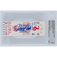 Johnny Bench Cincinnati Reds 1976 World Series Game 3 Beckett Fanatics Witnessed Authentifié 7/10 Ticket du 19 octobre 1976
