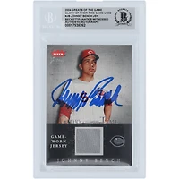 Johnny Bench Cincinnati Reds Autographed 2004 Fleer Greats Of The Game Glory Of Their Time Jersey Relic #GOT-JB #/250 Beckett Fanatics Witnessed Authenticated Card
