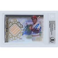 Johnny Bench Cincinnati Reds Autographed 2015 Topps Tribute Bat Relic #TR-JB #/199 Beckett Fanatics Witnessed Authenticated Card