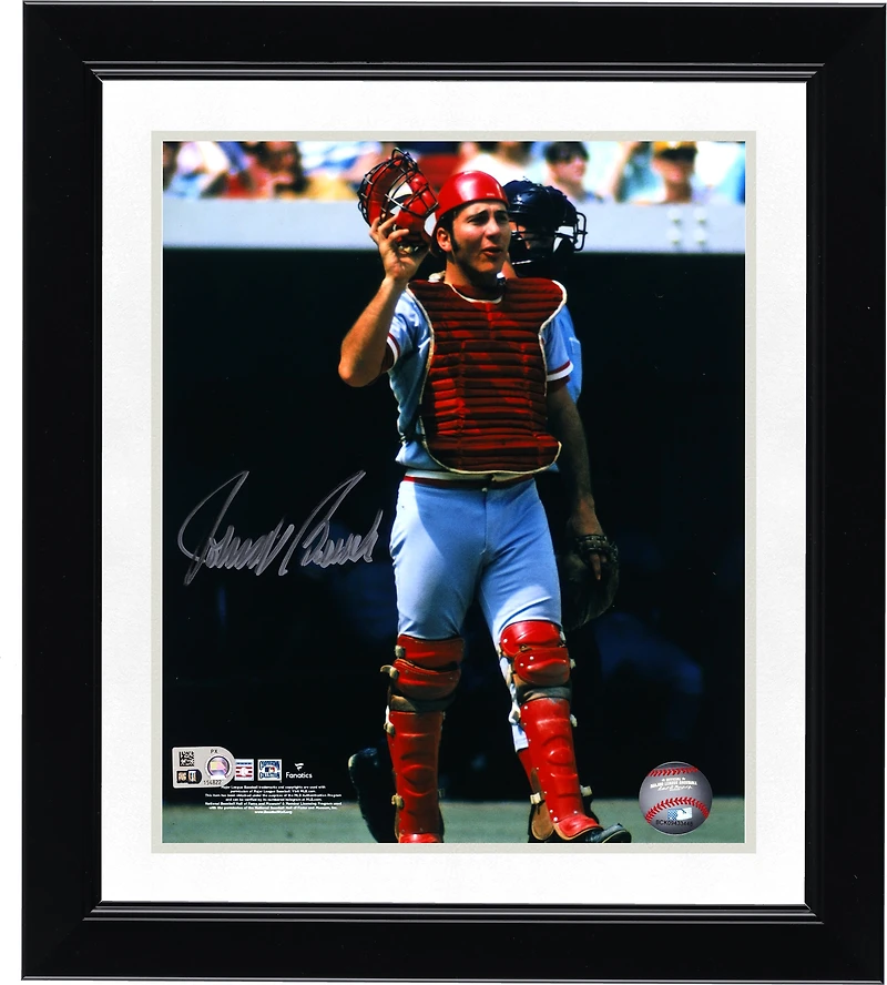 Johnny Bench Cincinnati Reds Autographed 8" x 10" In Catchers Gear Photograph