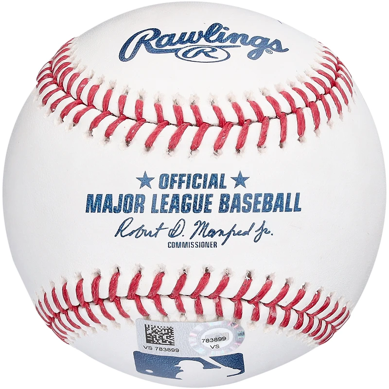 Baseball autographié par Johnny Bench des Cincinnati Reds avec l'inscription « MLB Debut 8/28/67 »