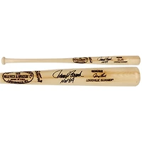Batte de baseball Louisville Slugger Blonde autographiée par Johnny Bench des Cincinnati Reds avec inscription « HOF 89 »