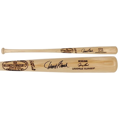 Johnny Bench Cincinnati Reds Autographed Blonde Louisville Slugger Game Model Bat