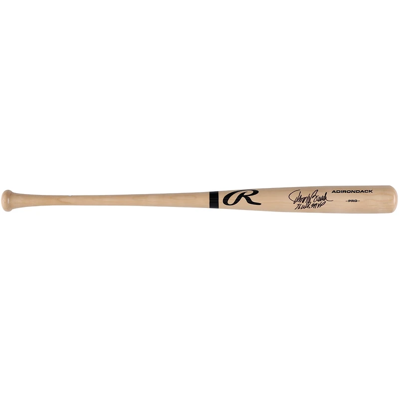 Johnny Bench Cincinnati Reds Autographed Blonde Rawlings Pro Bat wit "76 WS MVP" Inscription