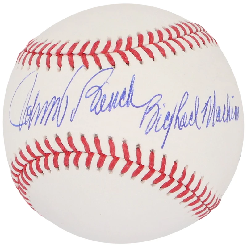 Baseball Rawlings autographié par Johnny Bench des Cincinnati Reds avec l'inscription « Big Red Machine »