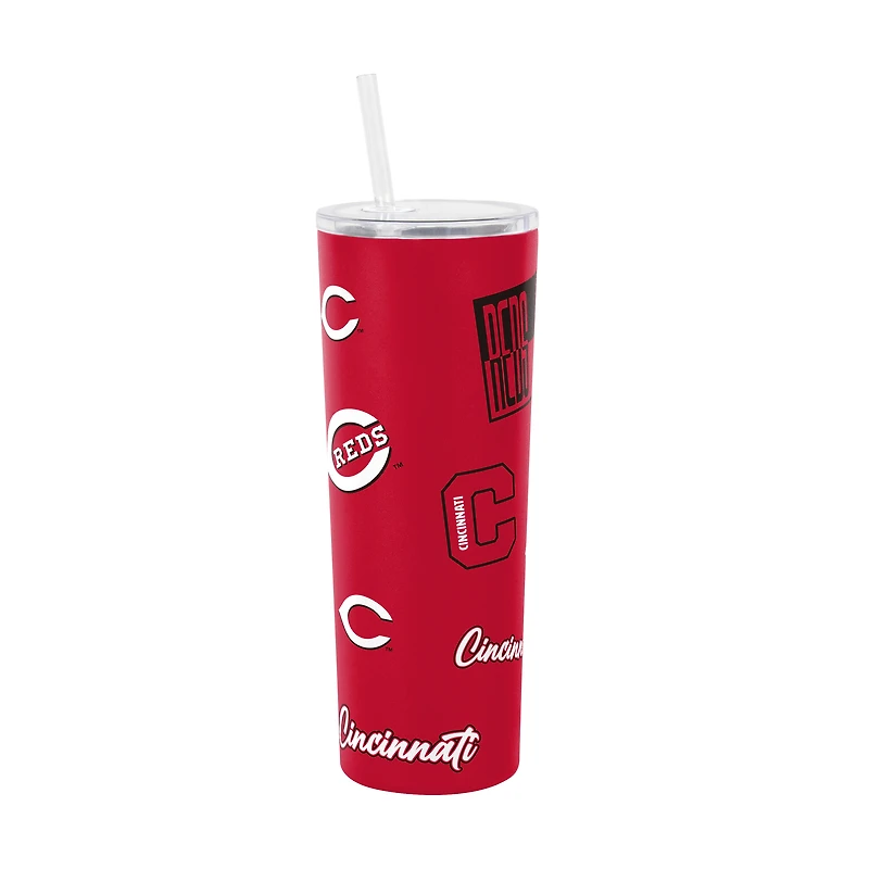 Logo Brands Cincinnati Reds 30oz Dreamweave Straw Tumbler