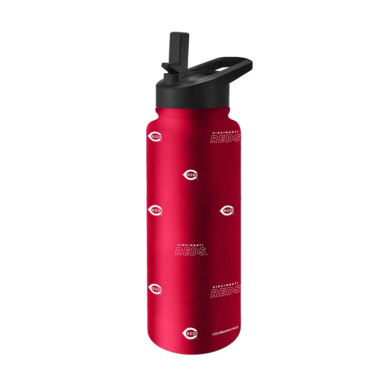 Bouteille de 964 ml (34 oz) de boisson rafraîchissante Logo Brands Cincinnati Reds.