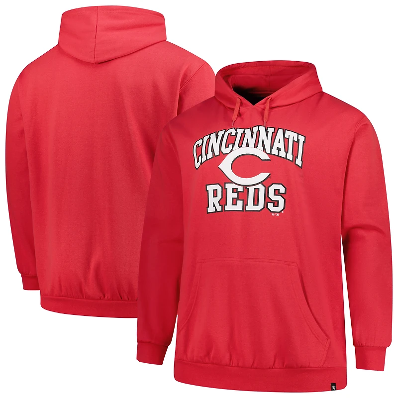 Sweat à capuche en polaire Velocity '47 Red Cincinnati Reds Big & Tall pour homme