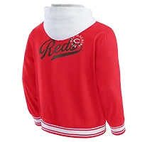 Veste à capuche boutons-pression complète pour homme Darius Rucker Collection by Fanatics Red Cincinnati Reds