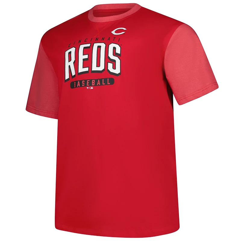 T-shirt pour homme Elly De La Cruz Red Cincinnati Reds Big & Tall Name Number
