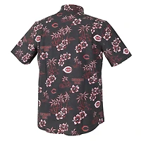 Haut boutonné Kekai Performance noir pour homme des Cincinnati Reds de Reyn Spooner