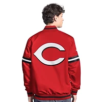 Veste universitaire à boutons-pression Scout des Reds de Cincinnati pour homme Starter Red