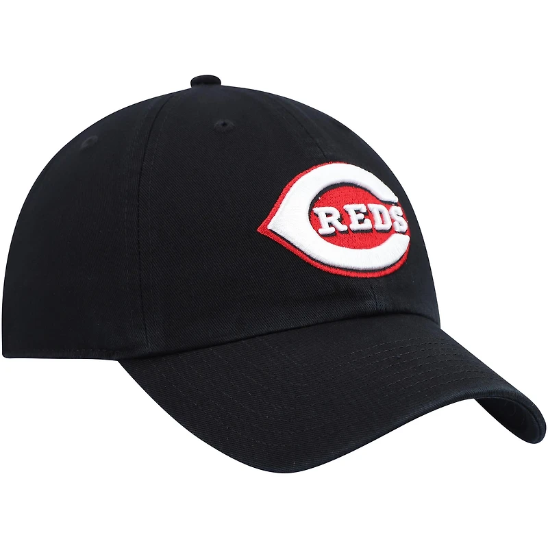 Casquette réglable Cincinnati Reds Clean Up '47 noire pour homme