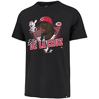 T-shirt noir « 47 Elly de La Cruz » pour homme, joueur des Reds Cincinnati, caricature Franklin