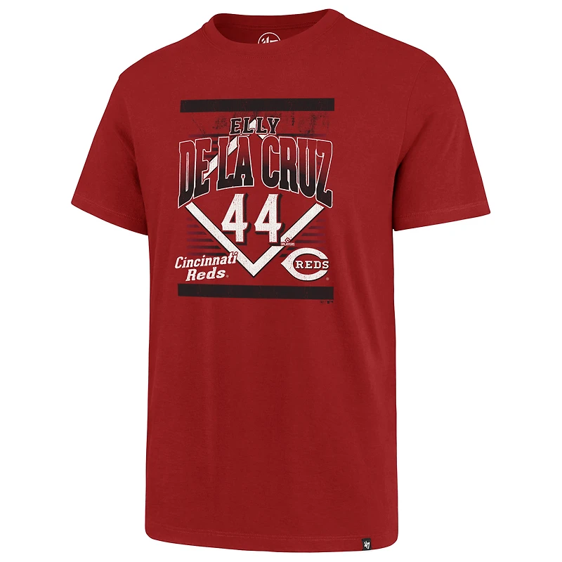 T-shirt graphique '47 Elly De La Cruz rouge Cincinnati Reds pour hommes