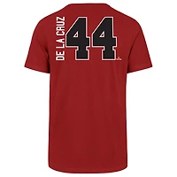 T-shirt rouge avec nom et numéro des Cincinnati Reds '47 Elly De La Cruz pour homme