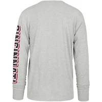 T-shirt à manches longues Fair Ball Franklin pour homme, gris, 1947, Cincinnati Reds