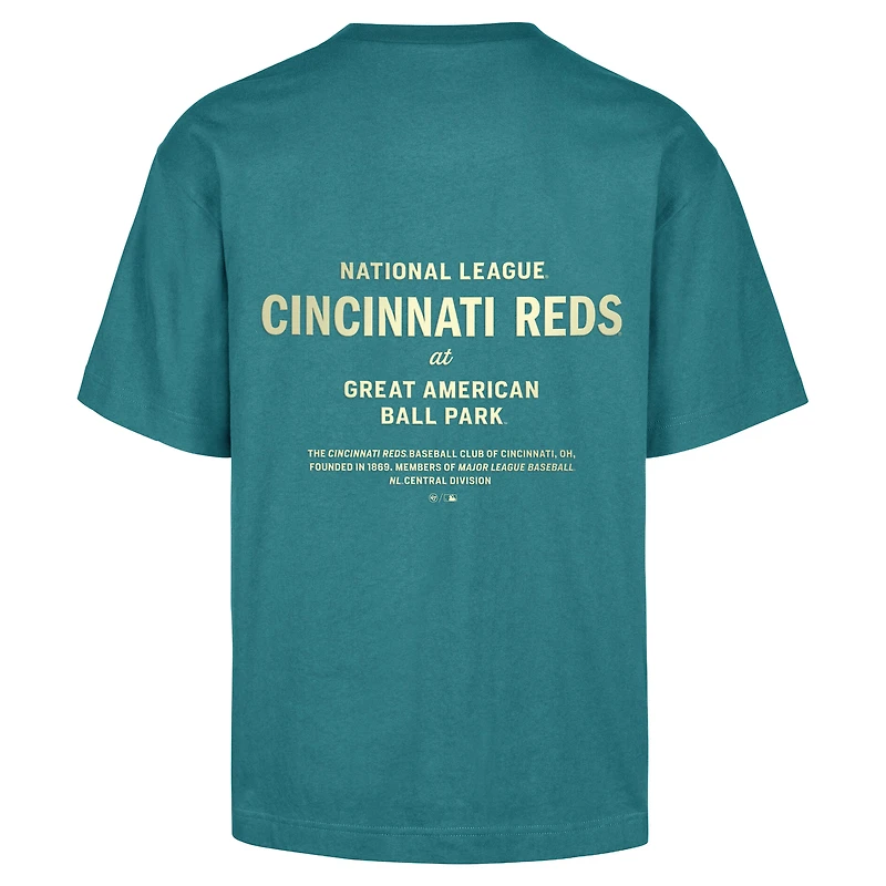 T-shirt homme vert chasseur '47 Cincinnati Reds Leon Foundation