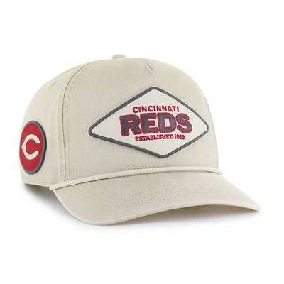 Casquette ajustable Cairn Hitch kaki '47 pour homme des Cincinnati Reds