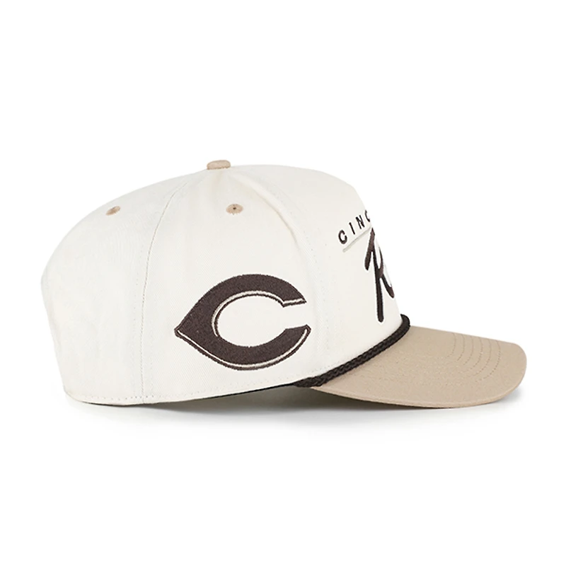 Men's '47 Natural/Tan Cincinnati Reds Neutral Terrain Hitch Rope Adjustable Hat