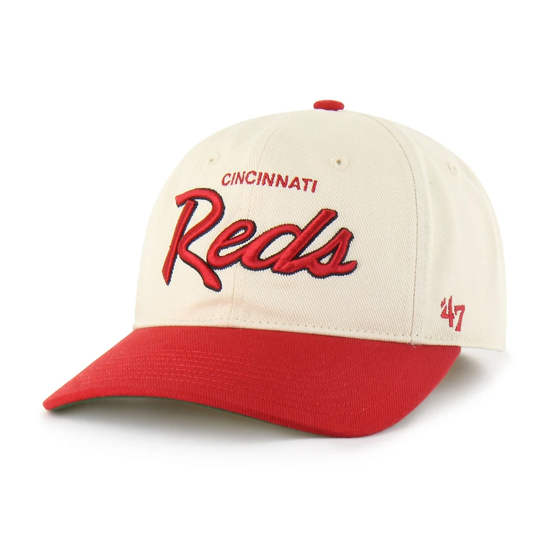 Casquette ajustée Crosstown Franchise '47 Natural Cincinnati Reds pour homme