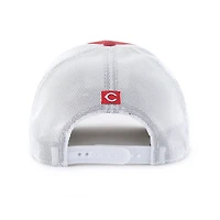 Casquette de camionneur ajustable à rayures rouge/blanche Cincinnati Reds '47 pour homme
