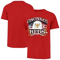 Men's '47  Red Cincinnati Reds Americana Eagle T-Shirt