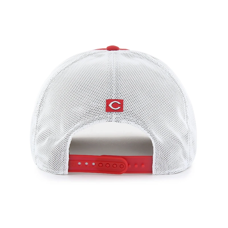 Casquette ajustable en maille « 47 Red Cincinnati Reds » Brrr Downburst pour homme