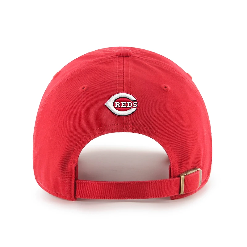 Men's '47 Red Cincinnati Reds Ice Cream Helmet Clean Up Adjustable Hat