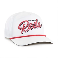 Casquette ajustable blanche « 47 » des Reds de Cincinnati pour homme, modèle Brrr Fairway Hitch