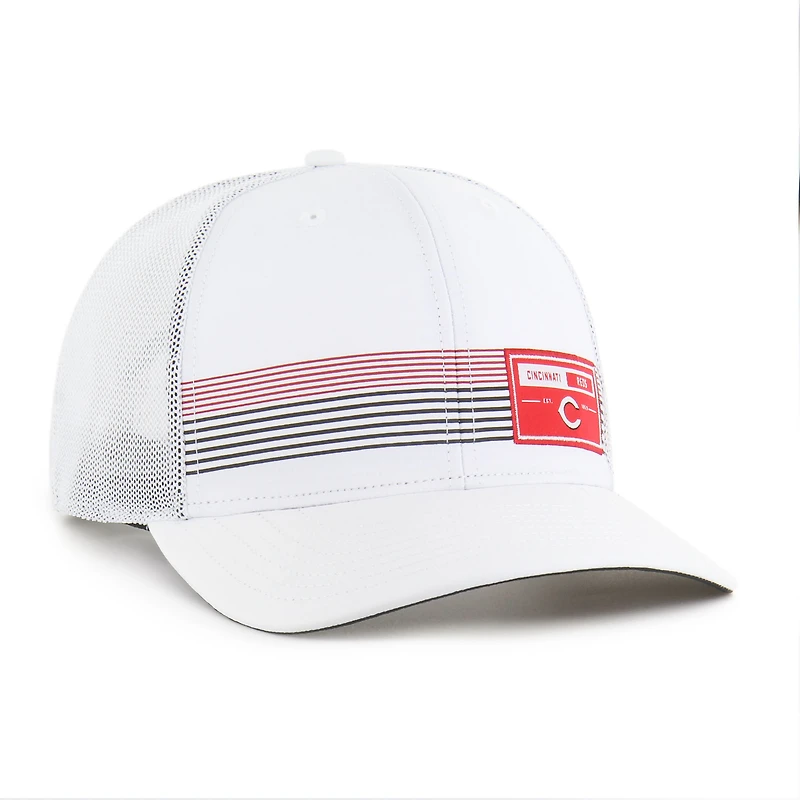 Casquette ajustable Rangefinder brrr Trucker blanche '47 pour homme des Reds de Cincinnati